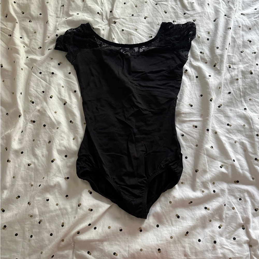 Lace Cap Sleeve Leotard